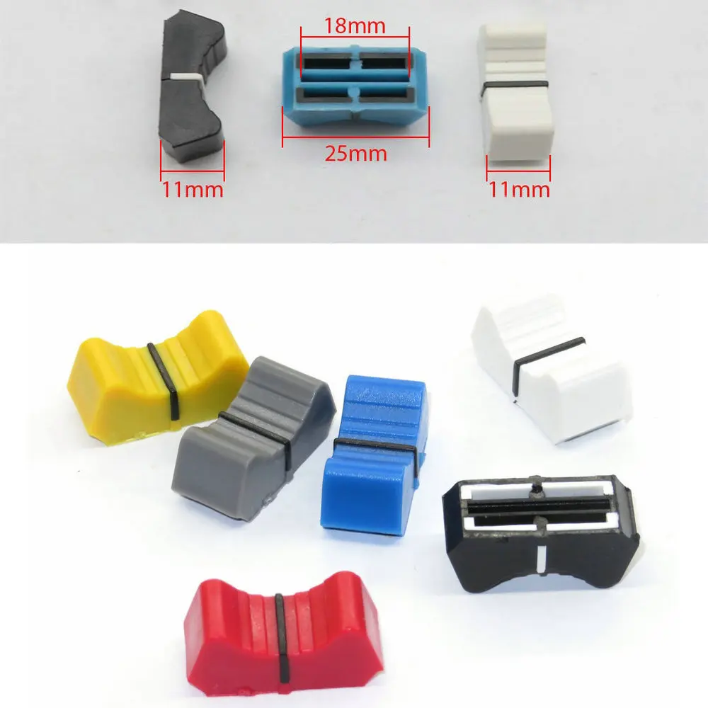 10pcs Fader Caps Mixer Fader Slider Knobs Replacement Buttons - Foto 7