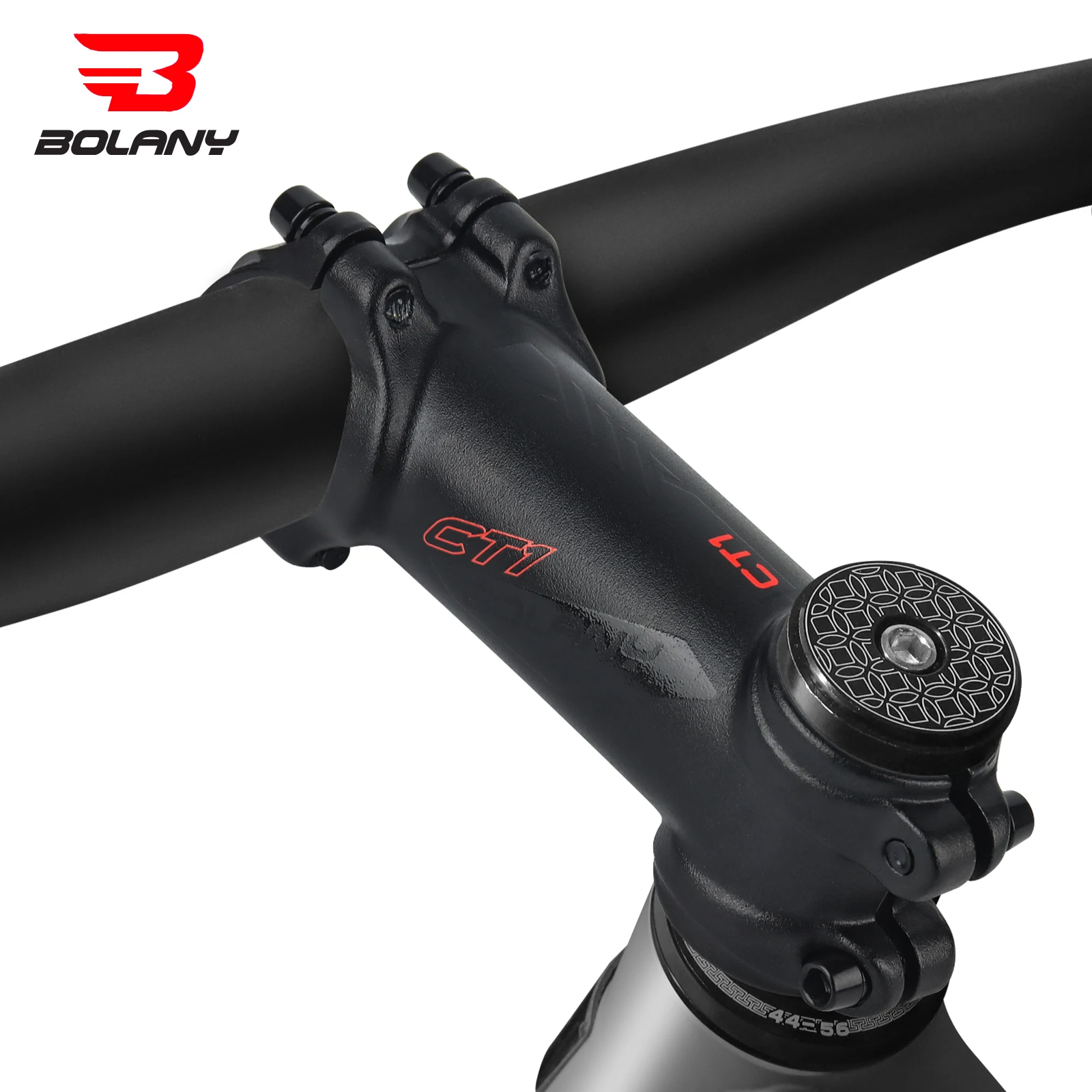 Bicycle Stem BOLANY MTB 90mm Ultralight Handlebar Stem Aluminum Alloy 31.8mm -7 Degree For Downhill Mountain Bicycle Accessories