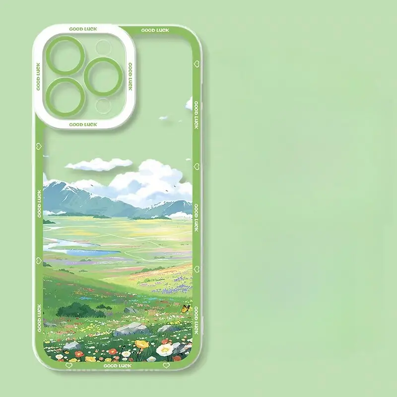 Sakura Blossom Anime Town Phone Case