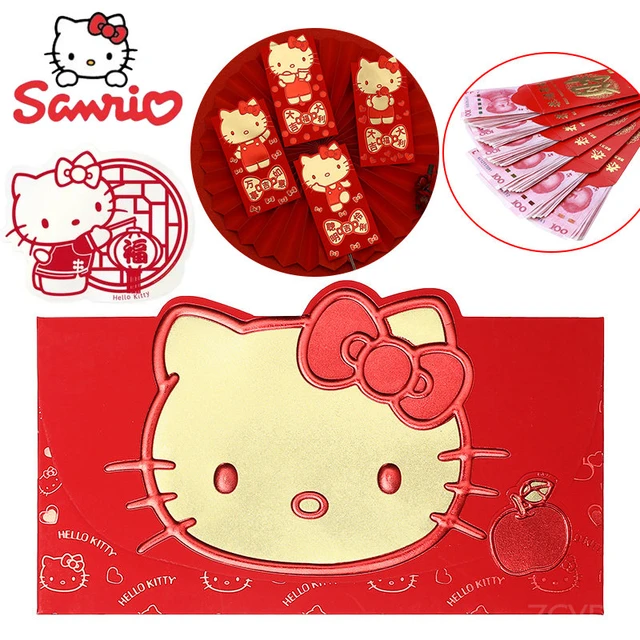 Red Envelope Bag, Creative Cartoon Red Envelope, Lucky Cat Spring