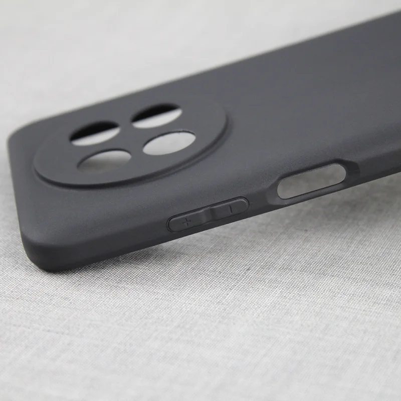 Huawei Nova Y91 Slim Matte Black Silicone Phone Case