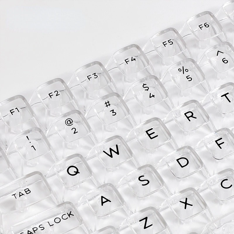 Transparente em Branco Backlit Keycaps para Teclado Mecânico Interruptor mx 132 Chaves Cristal pc Gaming Universal Keycap Faça Você Mesmo Custom Keys - Imagem 5