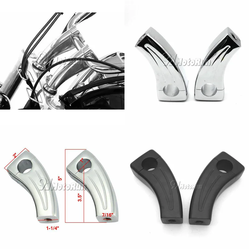 1 Chrome Hand Grips for Honda Shadow ACE Spirit VT750 VT1100 VTX 1300 1800 C