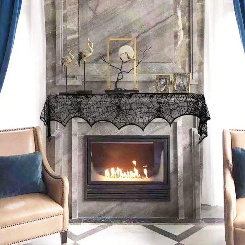 Halloween cloth, fireplace table runner, decorative cloth
