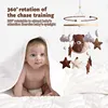Baby Rattle Toy 0-12 Months Felt Wooden Mobile On The Bed For Newborn Music Box Bed Bell Hanging Toys Holder Bracket Infant Crib 5