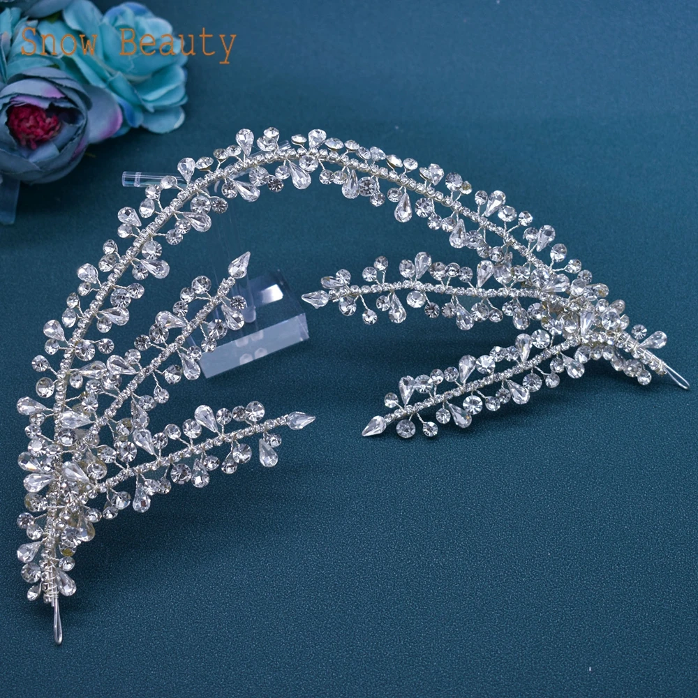 DZ035-S Wedding Hairwear Bridal Crown Women Accessories Engagement Jewelry Gift Bridal Headband Fashion Rhinestone Diadem
