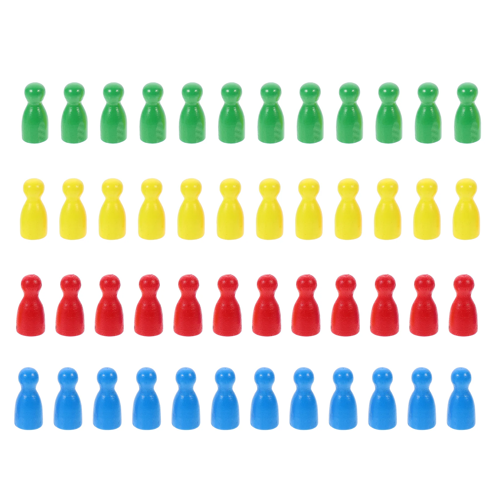 

48 Pcs Human Shape Toy Piece Wooden Educational Thinking Puzzle Game Magnetic Chess