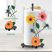 Sunflower Paper Towel Holder Tissue Towel Roll Dispenser for Bathroom Kitchen Counter Decor Cute Country Stuff Vintage Home Deco 2
