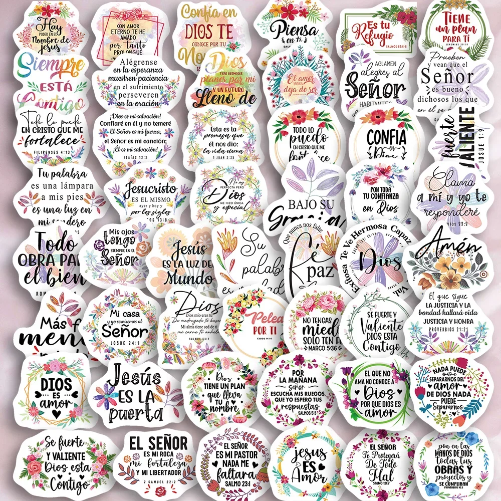 200 Pegatinas Cristianas Inspiradoras Para Botellas De Agua