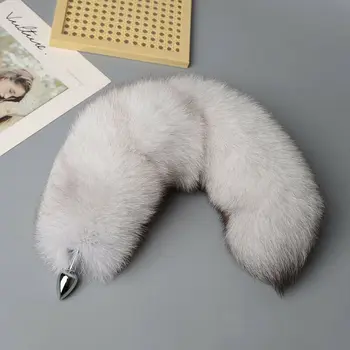 Anal Plug Real Fox Tail Separable Cosplay Butt Plug Anal Sex Tail Adult Products Anal Sex Toys for Woman Couples Men Sexy Shop 2