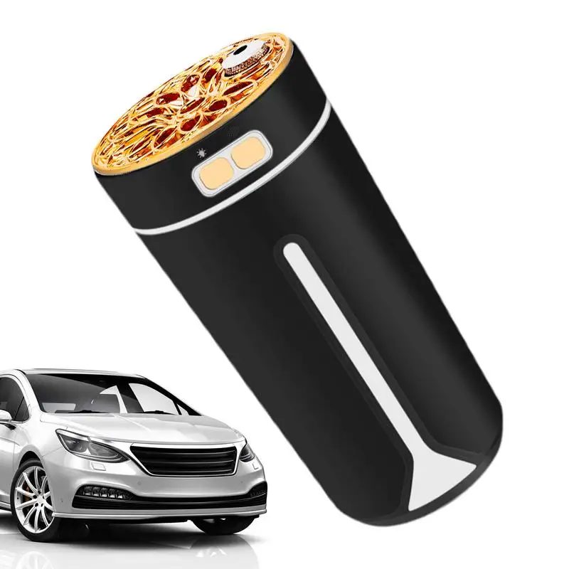 Rechargeable Humidifier for Car Automotive USB Starry Sky Projection Humidifier Automobile Air Freshener with Switchable Lights