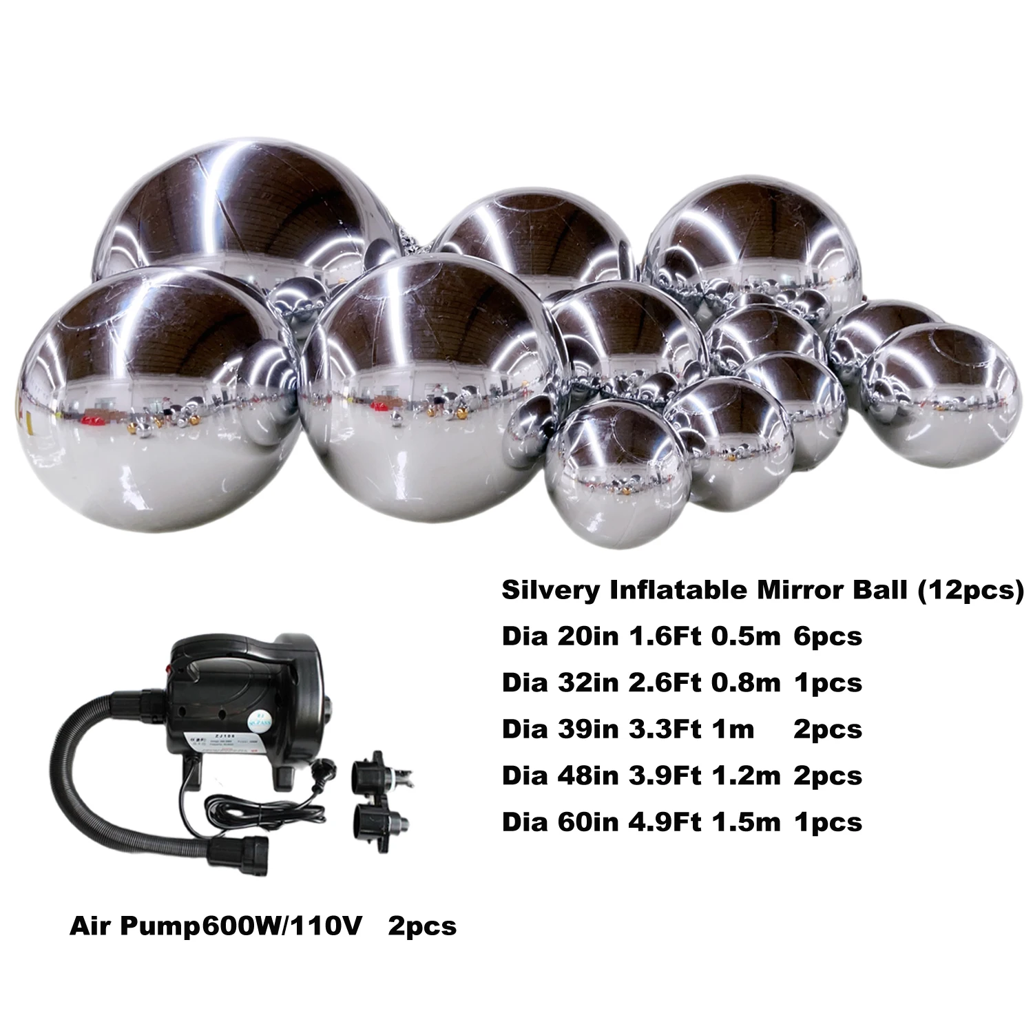 Inflatable Mirror Ball Set for Wedding Nightclub Decoration inflatable decoration toy inflatable decoration inflatable toy inflatable ball toy