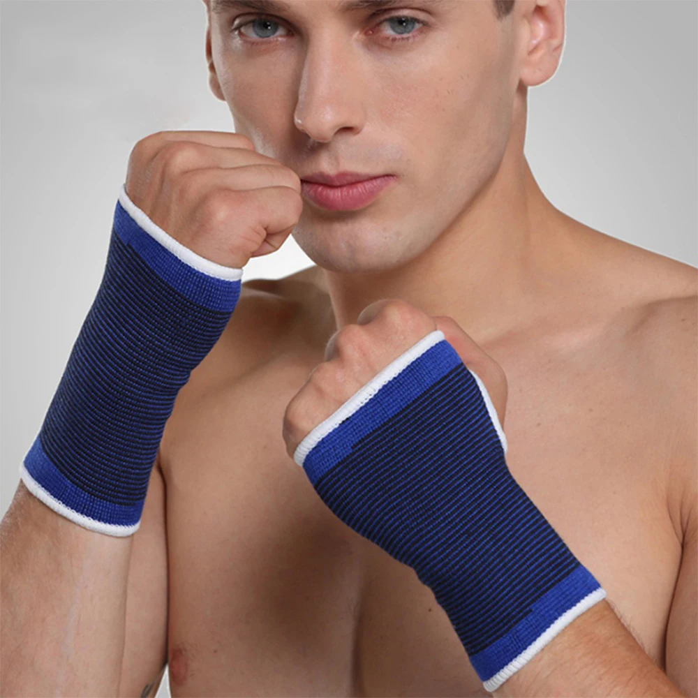 2Pcs/Pair Sports Wrist Hand Brace Gym Support Gloves Protector