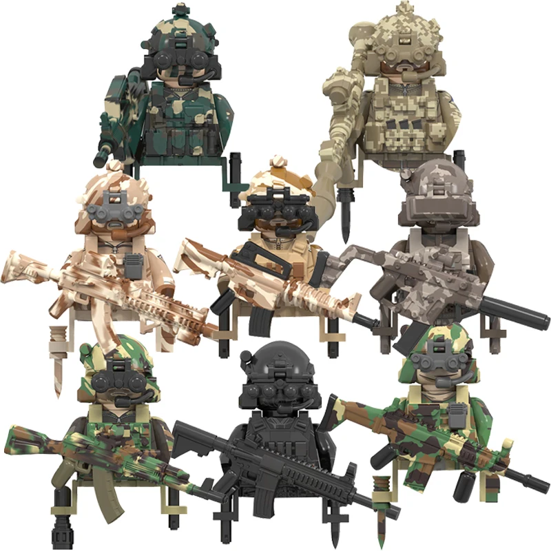2024 特殊部隊ビルディングブロック軍事ミニアクション