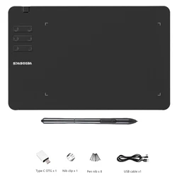 Ultra-Thin Graphics Tablet with 8192-Level Precision Stylus (Standard package)