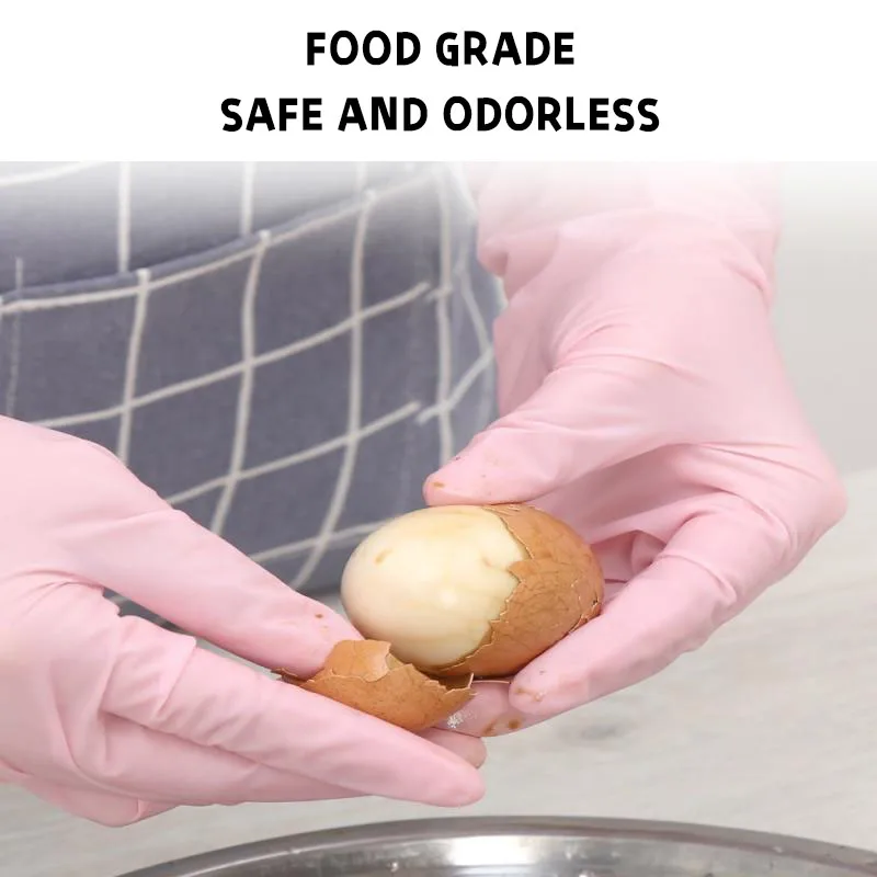 30PCS Disposable Gloves Nitrile Rubber Latex for Kitchen Dishwashing Work Garden Household Cleaning Beauty Salon