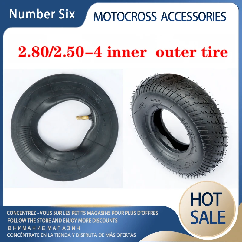 

Fit For Gas/electric Scooter ATV Elderly Scooter Trolley Parts 2.50-4 2.80-4 Pneumatic Tires 2.80/2.50-4 Inner tube Outer tyres
