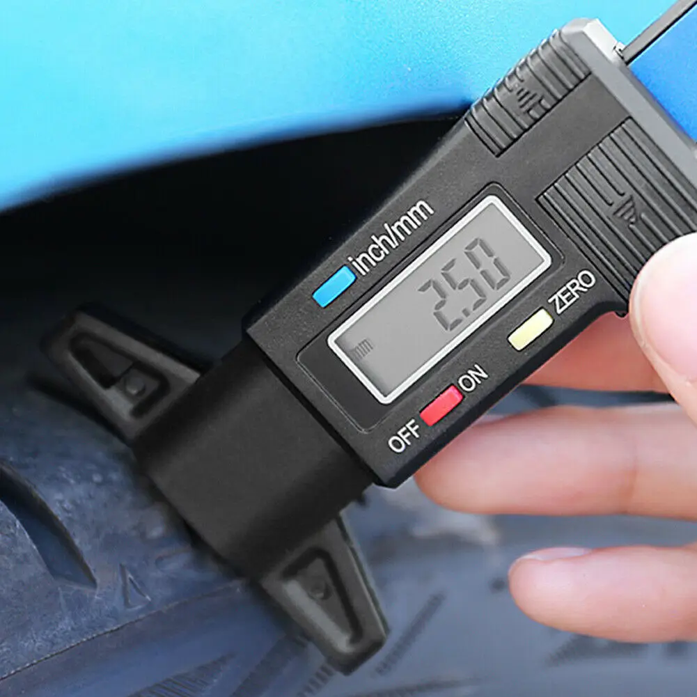 Digital Tire Tread Depth Gauge Meter for Car Tyre Thickness