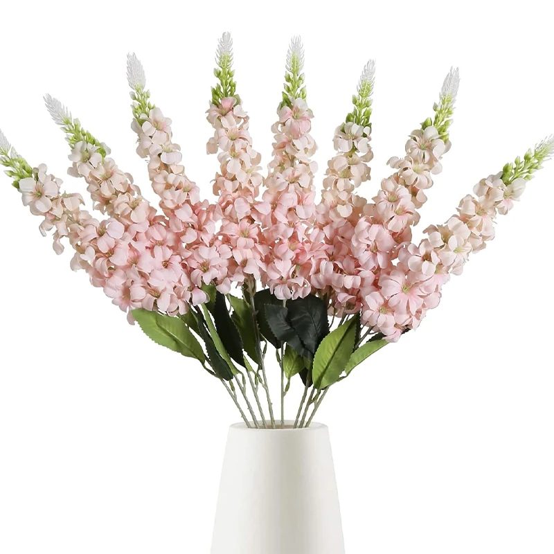 1/2 Stück 74 cm künstliche Blumen, Delphinium-Seidenblume, langer Stiel, Hyazinthe, künstliche Blume für Hochzeit, Heimdekoration, Blumenarrangement