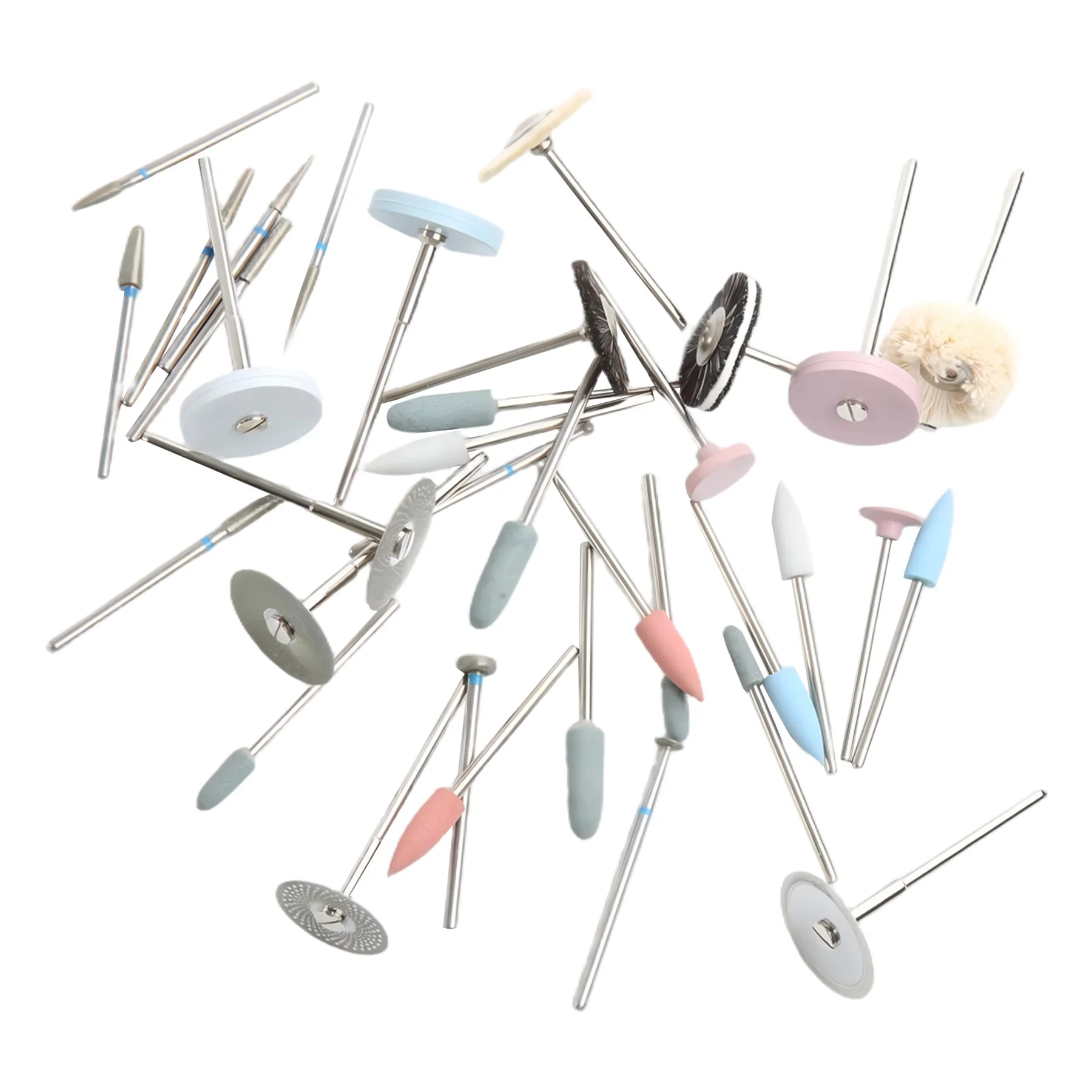 Kit De 35 Brosses Diamantées Pour Laboratoire Dentaire - Queue HP 2,35 Mm - Neuf