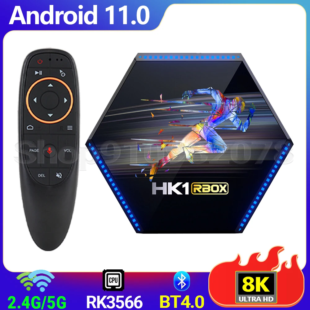 HK1 RBOX R2 RK3566 3566 Новый медиаплеер Android 11 2.G/ 5 8G Двойной Wi-Fi LAN 1000M BT4.0 4K HD ТВ-приставка 8