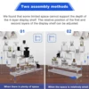 Acrylic Risers for Display 3 Tier Acrylic Tiered Shelf for Toy Jewelry Cosmetics Dessert Display Figures Dessert Doll Shelves 3
