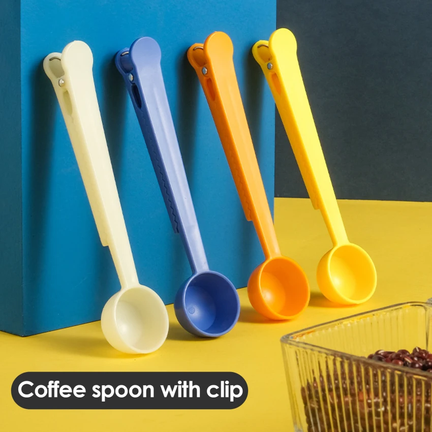 Coffee Scoop Measuring Spoon Bag Clip Great for Measuring Coffee Tea