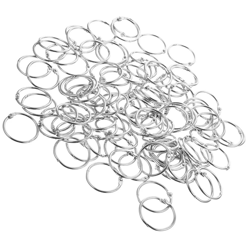 

70 Pcs Ring Rings Practical Book Loose Leaf Binder Notebook Key Clips Metal Buckles Office