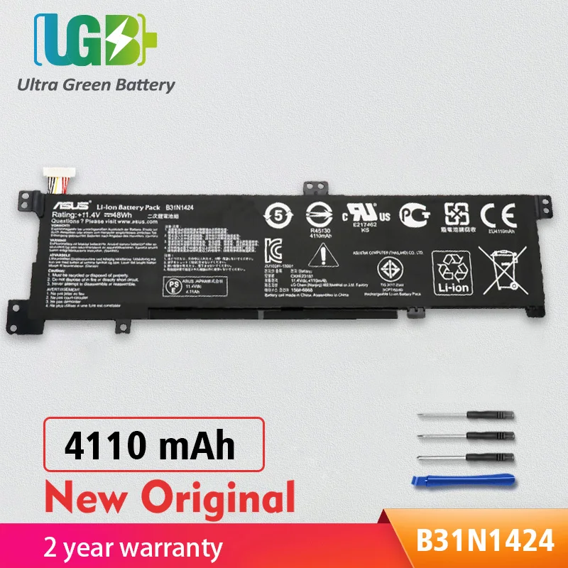 UGB новый оригинальный B31N1424 Аккумулятор для ASUS A400U A401L K401L K401U B5010 500 200 K401LB5010 K401LB5500