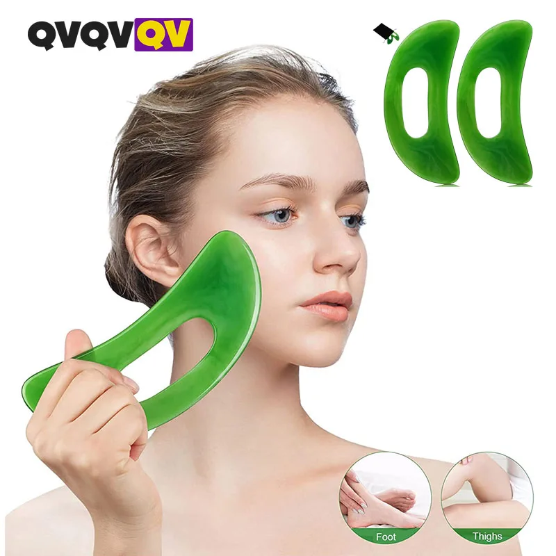 Large Gua Sha Massage Tool, Resin Guasha Scraping Tool Handheld
