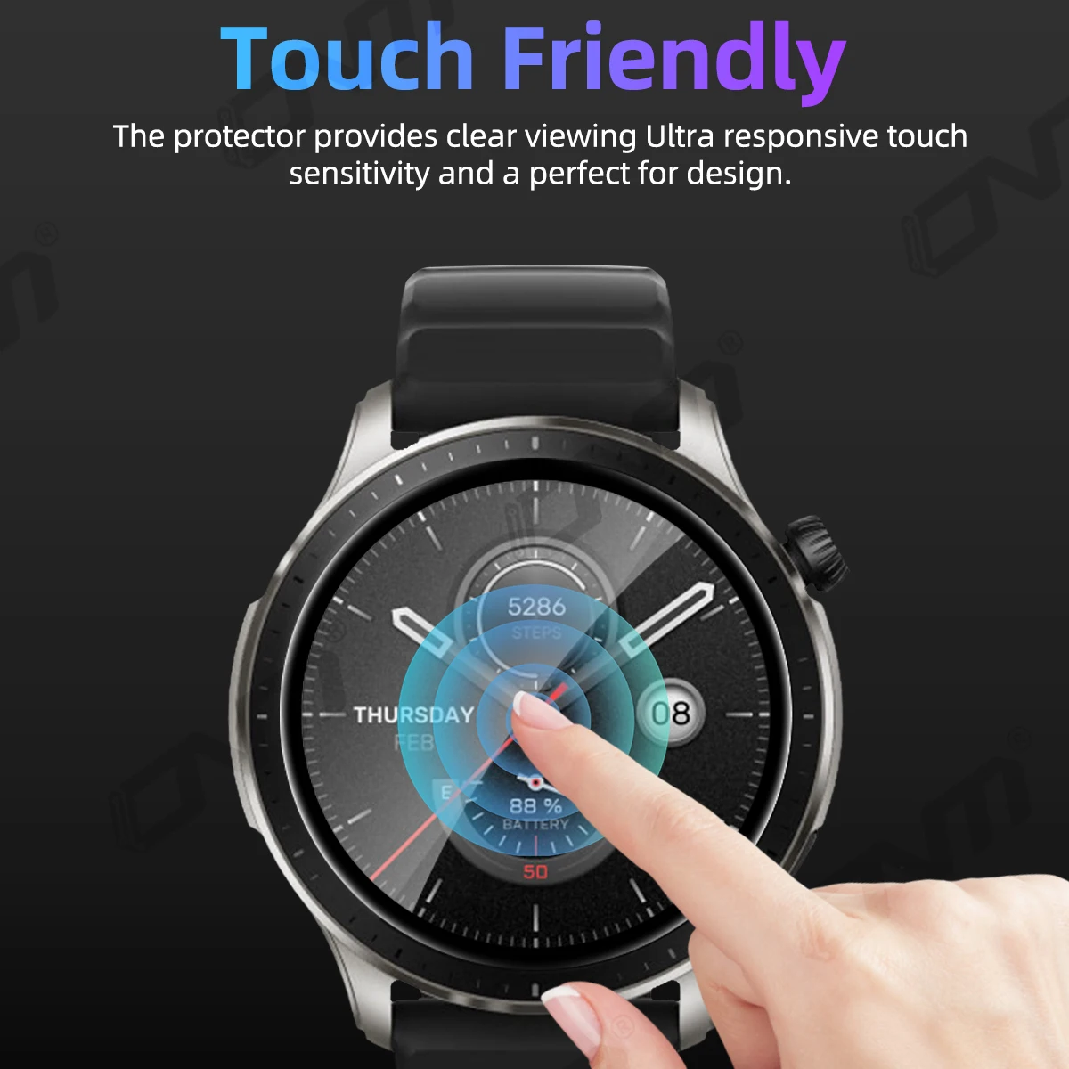 RuenTech Custodia Protettiva Bumper Per Amazfit GTR 47mm – TPU Morbido Con Elettroplaccatura, Protezione Totale (Nero)