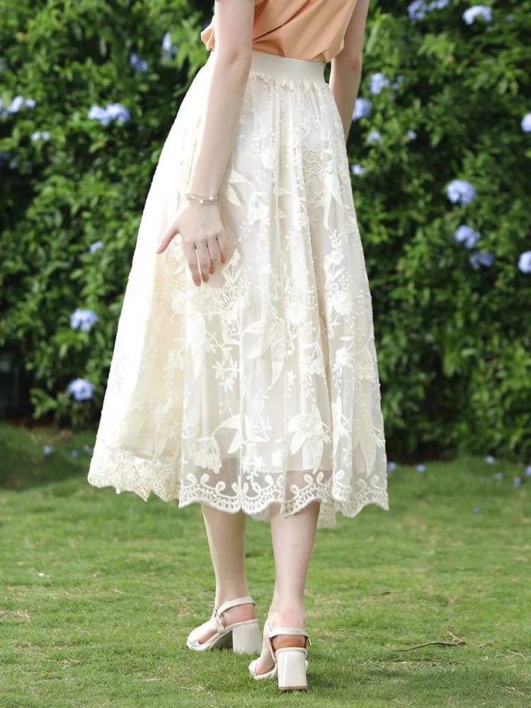 Рисунок 2 - Женская кружевная юбка с вышивкой I BELIEVE YOU