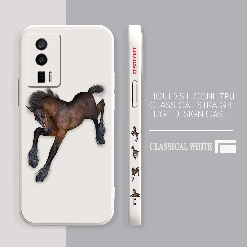 thumbnail image 1 of Case For Redmi K60E K50 K40S K40 K30 K20 10C 9 8A 8 10 Pro 4G 5G Colour Simple Liquid silicone Case Galloping Horses, 1 of 5