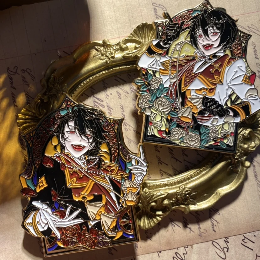 

Anime Ensemble Stars Sakuma Rei Sakuma Ritsu Cosplay Color Window Metal Badge Button Brooch Pin Medal Souvenir Decor Xmas Gift