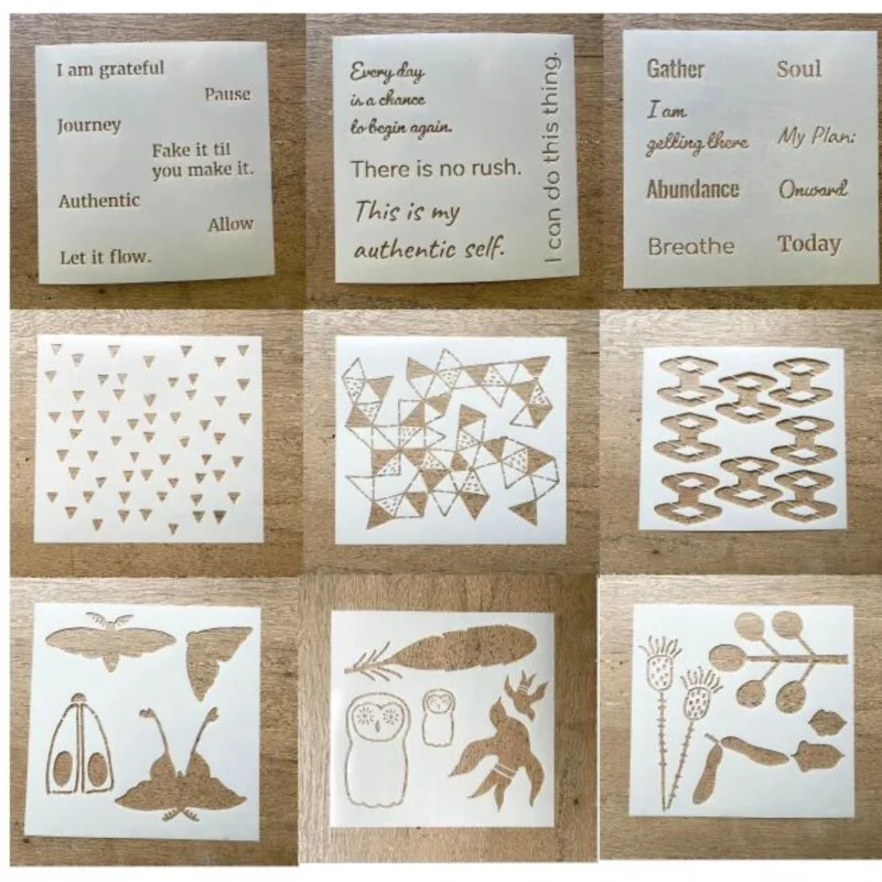 DIY Stencils Painting Scrapbook Coloring Embossing Album Decorative Paper Card Template W1087 layering stencils