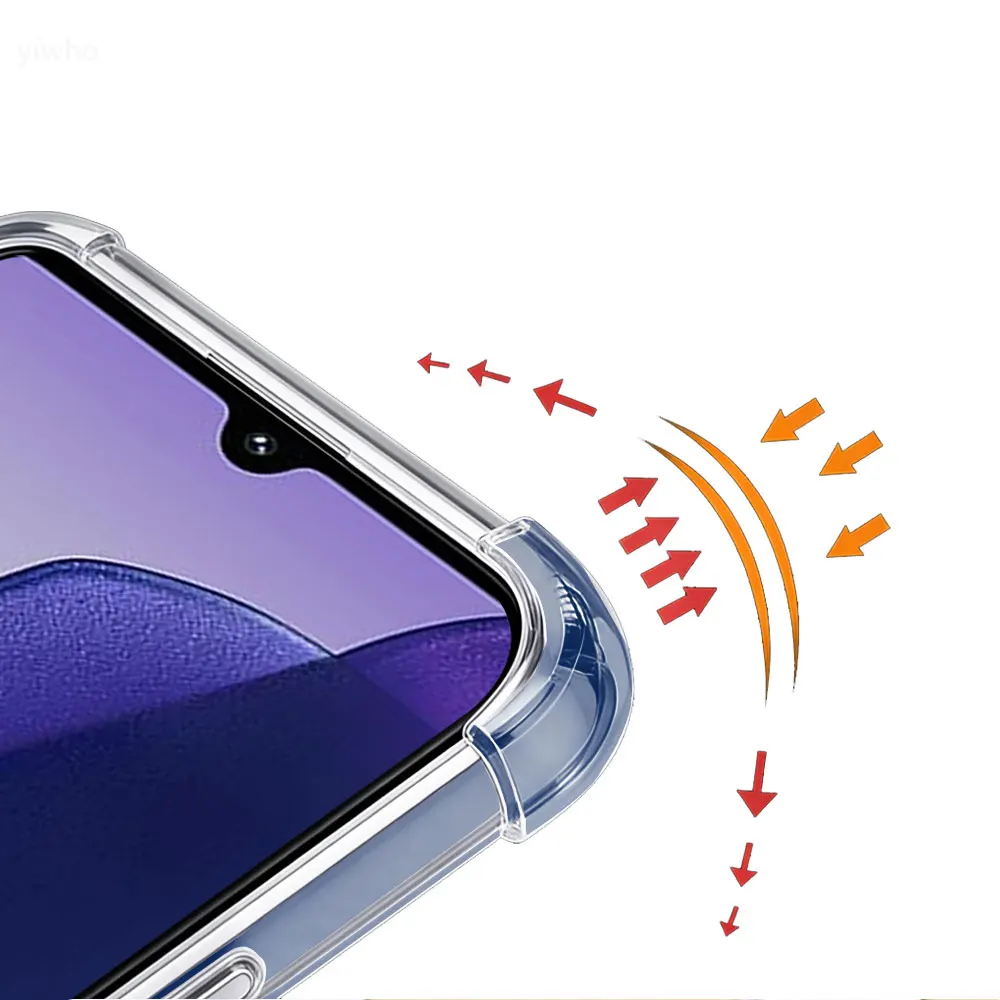 Crystal Clear Transparent Slim Soft Case with Corner Protection and Precise Cutouts