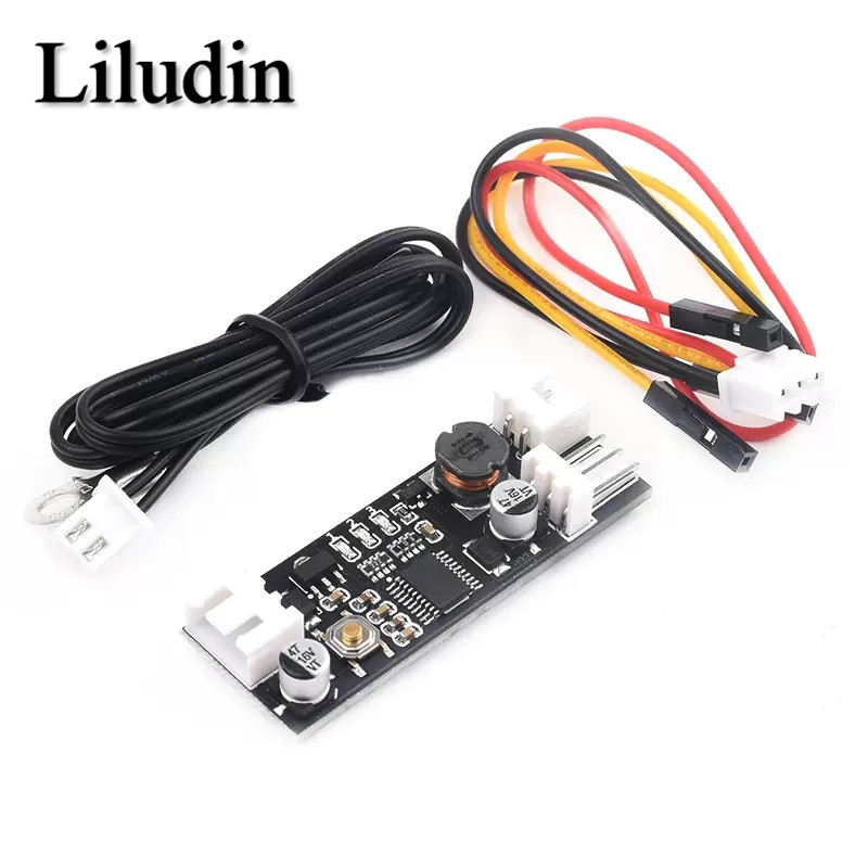 12V 0.8A DC PWM 2-3 Single Wire Fan Temperature Control Speed Controller Chassis Computer Noise Reduction Module NTC B50K 3950