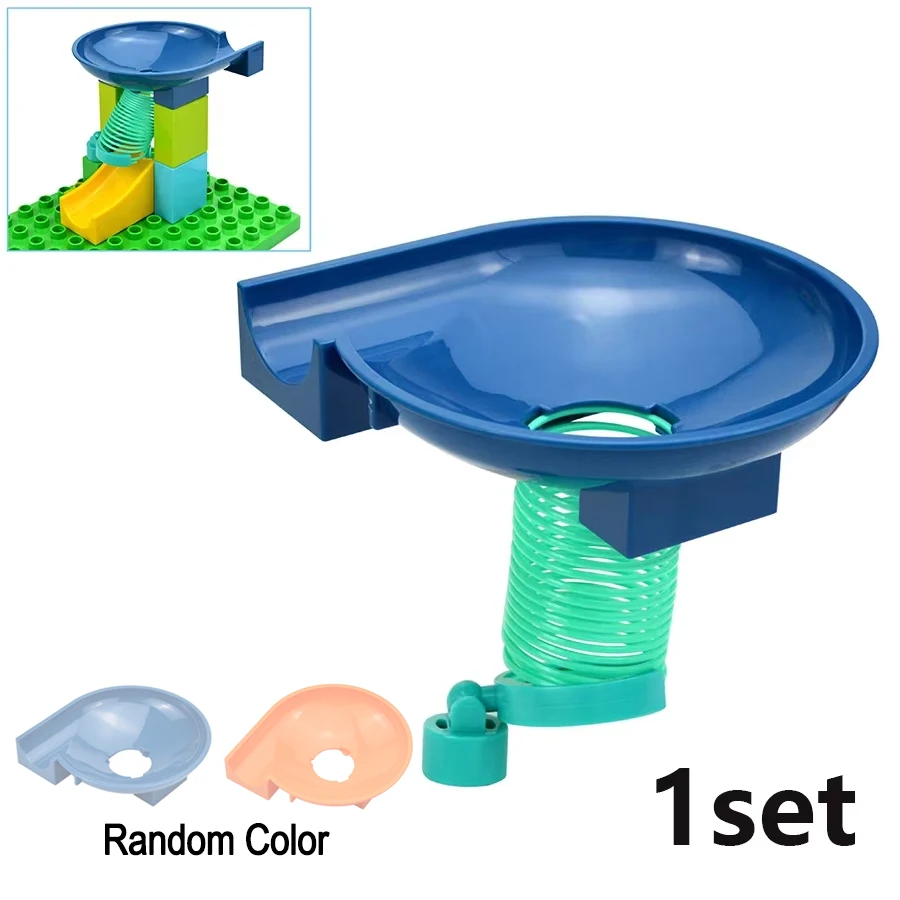 Jumbo Building Block Slide & Track Maze with Fun Animals and Structures