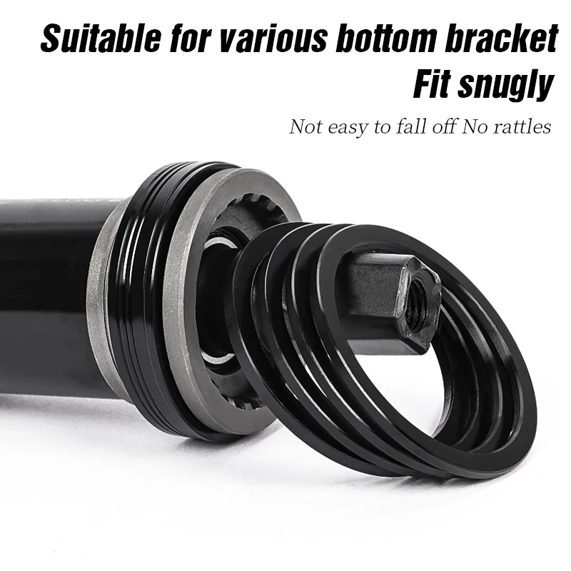Bicycle Bottom Bracket Washer Aluminum Alloy Bike Crankset Washer Bike Crank Cover Chain Wheel Spacers Adjuster