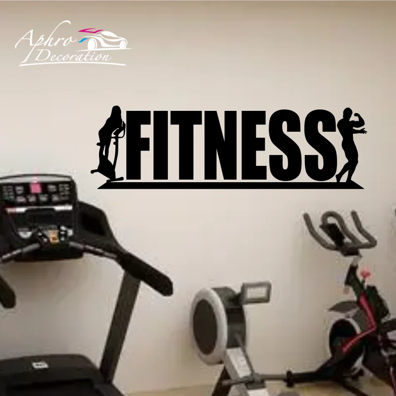 

Fitness Wall Decal Afro Girl Workout Wall Decal Gym Wall Decor Motivational Quote Wall Decal