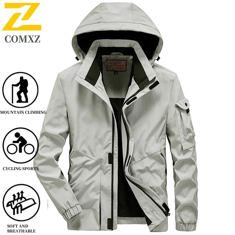Mountain Windbreaker Coats Men's Autumn Functional Waterproof Work Windproof Jacket Winter 2025 Hooded Cold Resistant Ski Parka