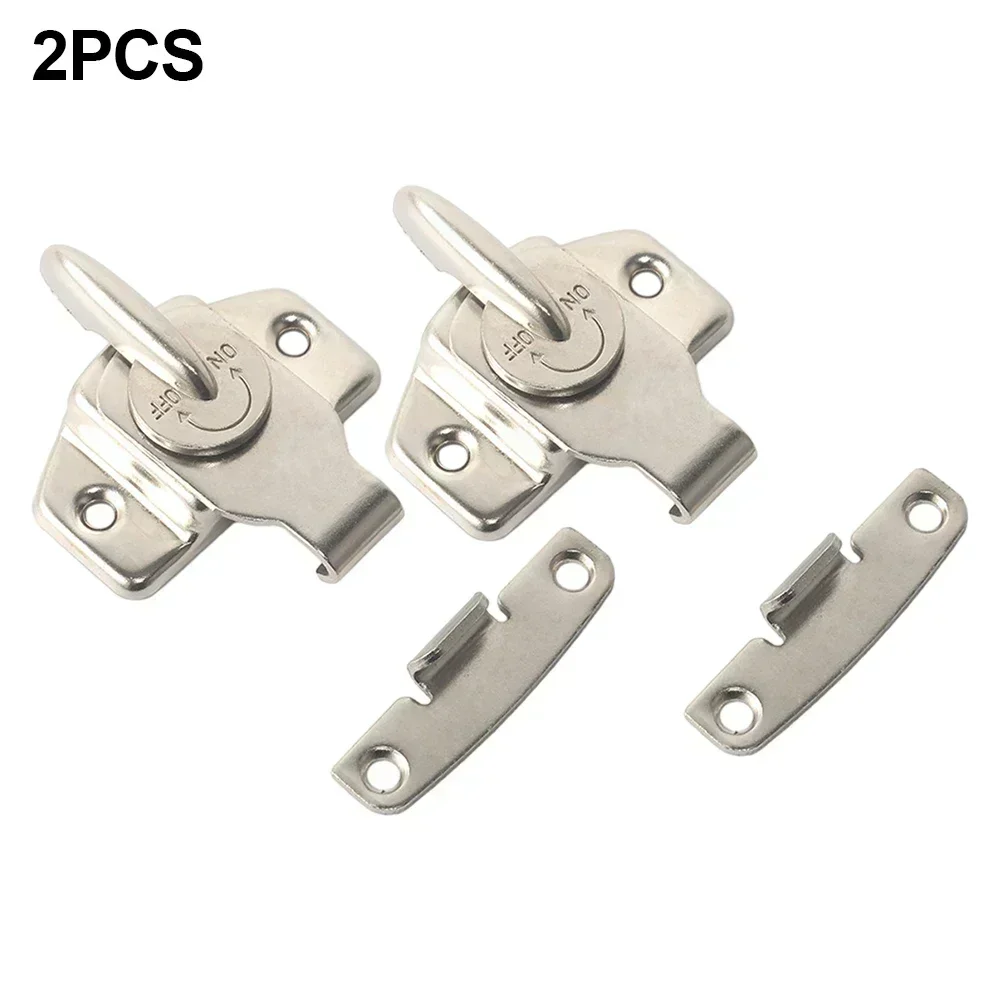 Door Lock Door Hasps 1/2 Pcs 180 Degree Latch Accessories Buckle Hasps Easy To Install Fasteners