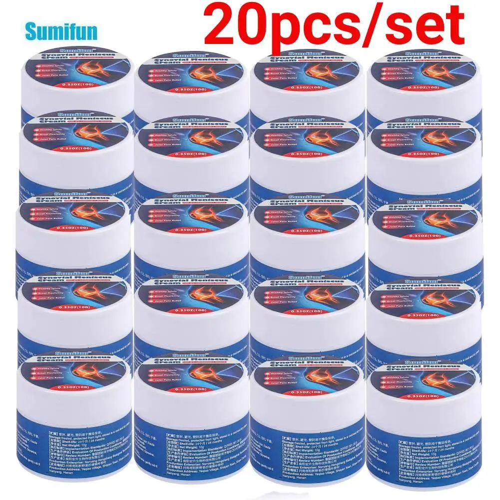 20pcs Sumifun Arthritis Ointment Treatment Muscle Strain Cervical Spondylosis Knee Pain Meniscus Repair Cream Pain Relief pain ointment gel