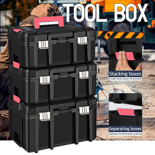 Large ToolBox Multifunction Household Tool Case Stackable Maintenance Tool  Box Organizer Portable ToolBox Empty Tool Box - AliExpress
