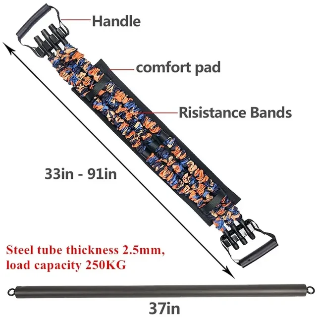 Adjustable Bench Press Bands, Push-ups, Resistance Bands, Portable Arm Expanders, Resistance Training Exercise Equipment 2