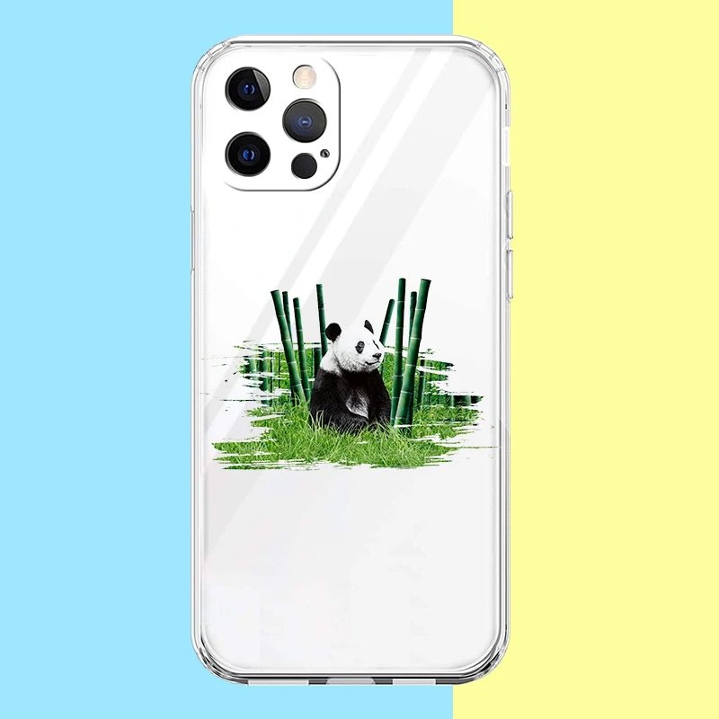 Tickle Panda Shockproof Transparent Silicone Phone Case Cover