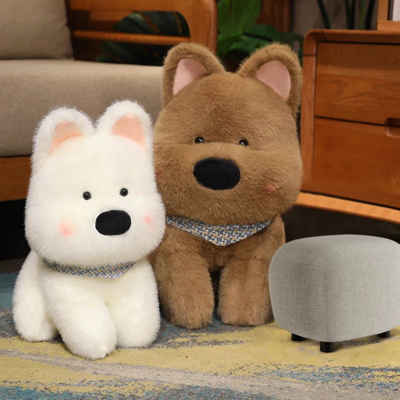 35/45CM Cute Puppy Plush West Highland Dog Plush White Terrier Dolls Stuffed Soft Kawaii Toy for Birthday Christmas Valentine