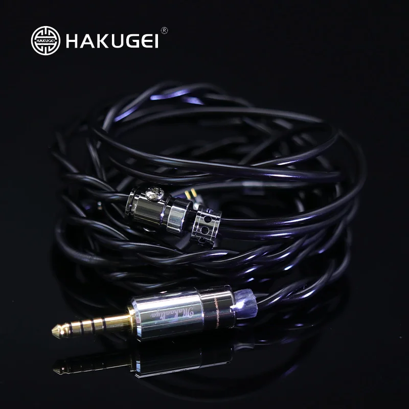 

HAKUGEI Black Dragon Earphone upgrade cable 2Pin 0.78mm MMCX gold silver palladium advanced element hybrid cable for kxxs