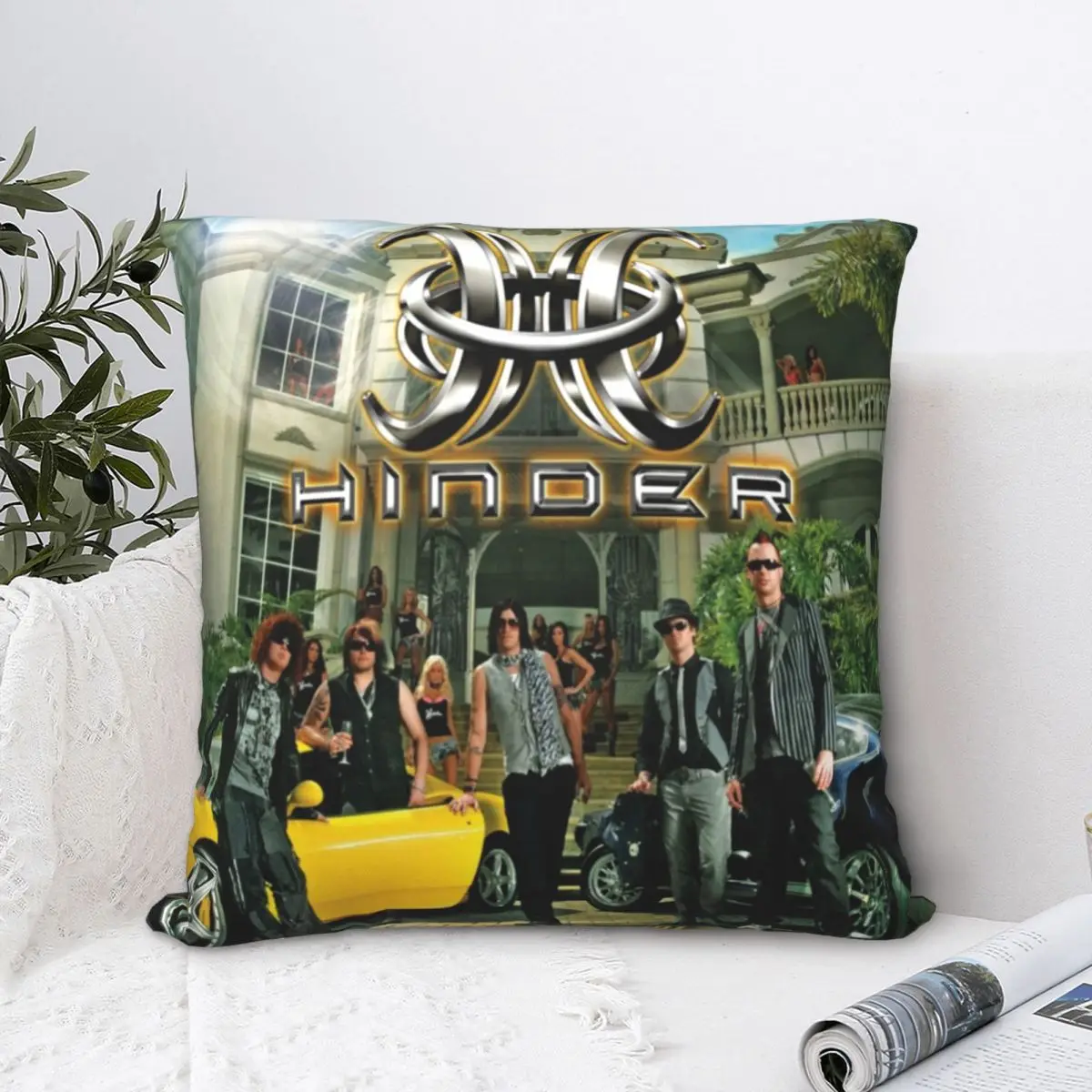 

Hinder Take It To The Limit Square Pillowcase Polyester Pillow Cover Velvet Cushion Decor Comfort Throw Pillow for home sofa