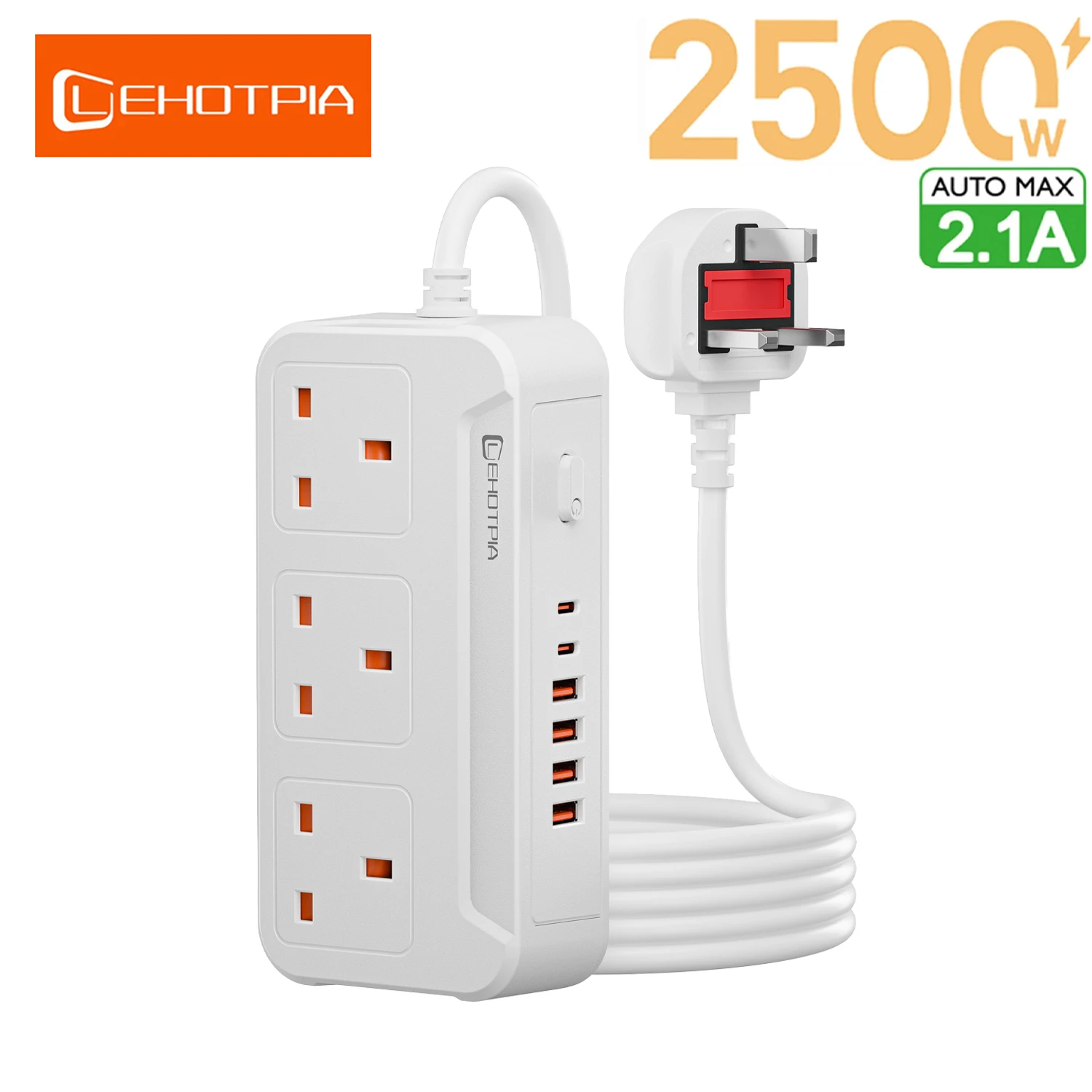 รูปสินค้า ปลั๊กไฟพ่วงชาร์จเร็ว USB-C พร้อมตัวกรองไฟ